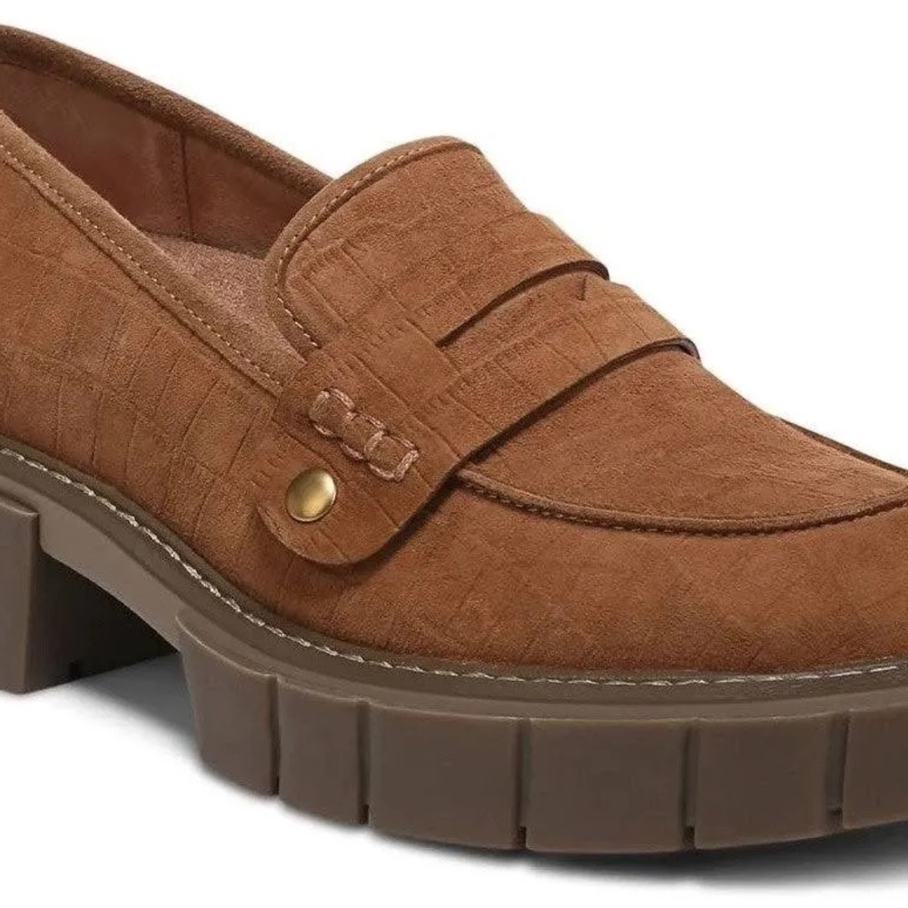 Vionic Brown Suede Elodie Loafers